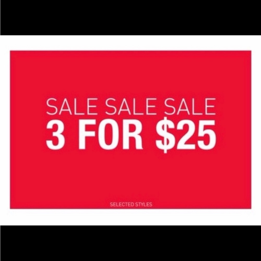 3/$25!! 🎉⭐️💕SALE BUNDLE ANY ITEMS $35 or under or more just ask